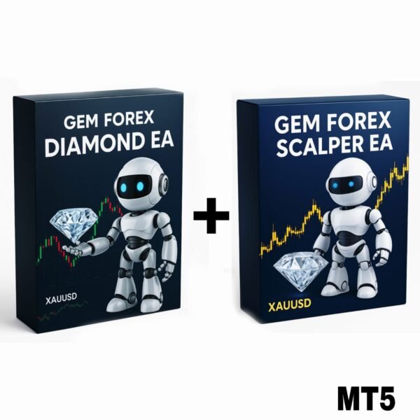 Gem Forex Diamond EA V1.0 MT5 + Gem Forex Scalper EA MT5 with Set File